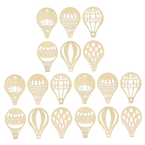 MOKKHNB 18Stücke Unlackierte Holz Ausschnitte Heißluftballon für DIY Bastelprojekte Robustes Holzmaterial für Graffiti Zubehör und Dekoration MOKKHNB 18Stücke Unlackierte Holz Ausschnitte Heißluftballon für DIY Bastelprojekte Robustes Holzmaterial für Graffiti Zubehör und Dekoration von MOKKHNB