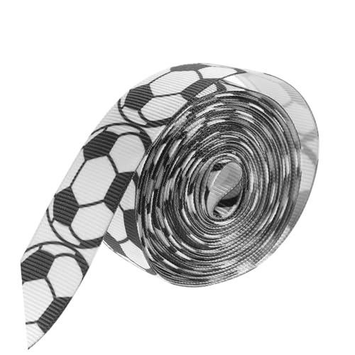 MOKKHNB 1Rolle Fußball Geschenkband Breit Dekoratives Satinband für DIY Geschenkverpackungen Basteln und Partydekorationen für Fußballmottopartys MOKKHNB 1Rolle Fußball Geschenkband Breit Dekoratives Satinband für DIY Geschenkverpackungen Basteln und Partydekorationen für Fußballmottopartys von MOKKHNB