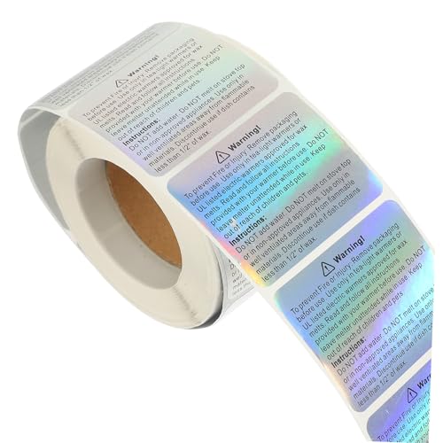 MOKKHNB 1Rolle Holographische Warnaufkleber für DIY Wasserdichte Sicherheitsetiketten Runde Wachsaufkleber für Kerzenherstellung Selbstklebend Einfache Anwendung MOKKHNB 1Rolle Holographische Warnaufkleber für DIY Wasserdichte Sicherheitsetiketten Runde Wachsaufkleber für Kerzenherstellung Selbstklebend Einfache Anwendung von MOKKHNB