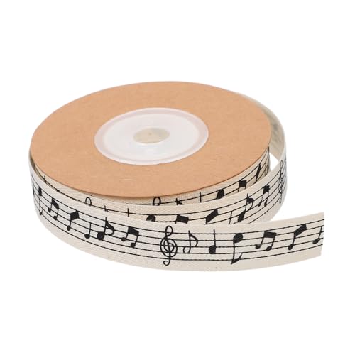 MOKKHNB 1Rolle Musik Baumwollband Gedrucktes Verpackungsband für Geschenkverpackungen Blumenverpackung und DIY Projekte Wiederverwendbar und Individuell Zuschneidbar MOKKHNB 1Rolle Musik Baumwollband Gedrucktes Verpackungsband für Geschenkverpackungen Blumenverpackung und DIY Projekte Wiederverwendbar und Individuell Zuschneidbar von MOKKHNB