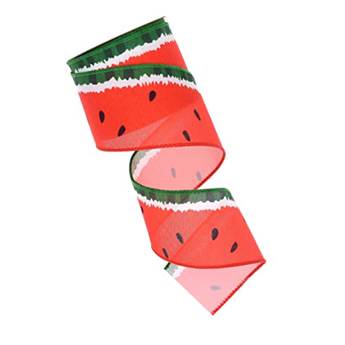 MOKKHNB 1Rolle Wassermelonenmuster Band für DIY Geschenkverpackungen Hochwertiges Dekorationsmaterial für Bastelprojekte für Hochzeit und Party Dekoration von MOKKHNB