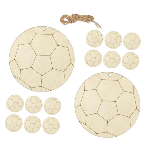 MOKKHNB 1Satz DIY Holzausschnitte Fußballform Holzscheiben zum Basteln Dekoration für Fußballpartys Bemalbar für DIY Projekte Rustikaler Look Vielseitig MOKKHNB 1Satz DIY Holzausschnitte Fußballform Holzscheiben zum Basteln Dekoration für Fußballpartys Bemalbar für DIY Projekte Rustikaler Look Vielseitig von MOKKHNB
