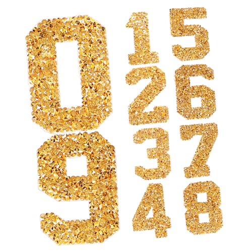 MOKKHNB 1Satz Strass Nummern zum Aufbügeln Goldene Dekorative Aufnäher für Kleidung Taschen und Hüte DIY Projekte und Bastelarbeiten MOKKHNB 1Satz Strass Nummern zum Aufbügeln Goldene Dekorative Aufnäher für Kleidung Taschen und Hüte DIY Projekte und Bastelarbeiten von MOKKHNB