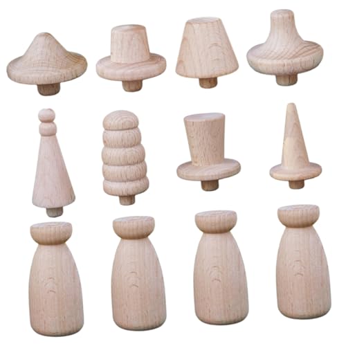 MOKKHNB 1Satz Unvollendete Holzklammerpuppen Teiliges Blanko Puppen zum Selbergestalten für Kreative Bastelprojekte mit Kindern Zuverlässigem Holzmaterial Glatte MOKKHNB 1Satz Unvollendete Holzklammerpuppen Teiliges Blanko Puppen zum Selbergestalten für Kreative Bastelprojekte mit Kindern Zuverlässigem Holzmaterial Glatte von MOKKHNB