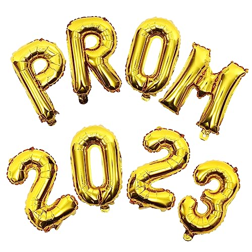 MOKKHNB 2 Sätze Goldene Prom Folienballons Graduation Party Dekoration Klassenzimmer Feier Luftballons für Abschlussfeier und Partyaccessoires von MOKKHNB