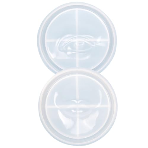 MOKKHNB 2 Stück Silikonform für DIY Räucherstäbchenhalter Weiche Reißfeste Gießform mit Augen Mundmotiven Langlebig Leicht zu Reinigen für Epoxidharz und Bastelprojekte von MOKKHNB