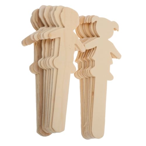 MOKKHNB 20 Stück Holzfiguren Unlackierte Diy Holzformen für Jungen und Bastelstäbchen zum Bemalen und Dekorieren Bastelzubehör MOKKHNB 20 Stück Holzfiguren Unlackierte Diy Holzformen für Jungen und Bastelstäbchen zum Bemalen und Dekorieren Bastelzubehör von MOKKHNB