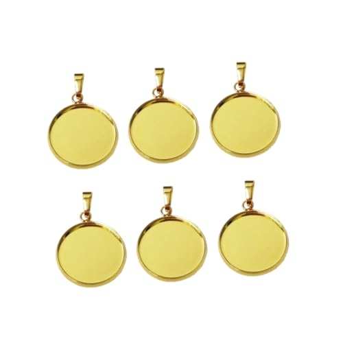 MOKKHNB 20 Stück Teiliges Anhänger Tray Rund Schmuckzubehör für DIY Halskettenanhänger Lünette Rohlinge zum Selbermachen von Perlen und Charms von MOKKHNB