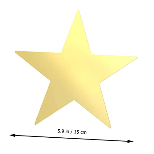 MOKKHNB 20 Stück Teiliges Doppelseitige Papierdekorationen Gold und Silber Kreative Wanddeko für Klassenzimmer Kinderzimmer Party und Diy Projekte Sichere Papier Ausschnitte für von MOKKHNB