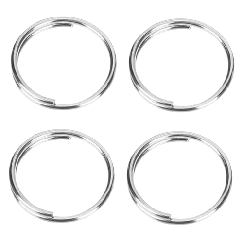 MOKKHNB 200Stücke Schlüsselring Ringe Runde Split Key Chains für Handwerksprojekte und Langlebig zur Schlüsselorganisation für DIY Anwendungen von MOKKHNB