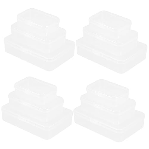MOKKHNB 20Stücke Kleine Aufbewahrungsboxen Kunststoff Rechteckige Transparente Organizer für Kleine Teile für Büro Basteln und Werkzeuglagerung MOKKHNB 20Stücke Kleine Aufbewahrungsboxen Kunststoff Rechteckige Transparente Organizer für Kleine Teile für Büro Basteln und Werkzeuglagerung von MOKKHNB