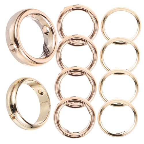 MOKKHNB 20Stücke Runde DIY Perlenrahmen Kreisförmige Abstandshalter für Schmuckherstellung von Ohrringen Armbändern für Bastelprojekte von MOKKHNB