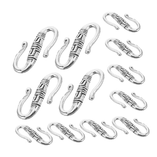 MOKKHNB 20Stücke S Hakenverschluss Tibetischer für DIY Schmuck Vintage Armband und Halskettenverschlüsse für Kreative Schmuckherstellung MOKKHNB 20Stücke S Hakenverschluss Tibetischer für DIY Schmuck Vintage Armband und Halskettenverschlüsse für Kreative Schmuckherstellung von MOKKHNB
