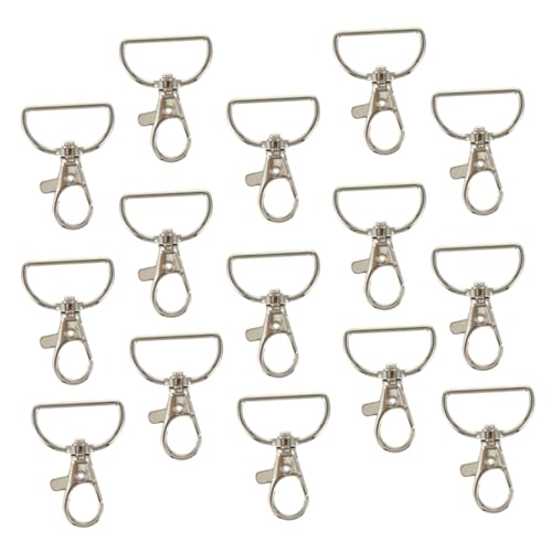 MOKKHNB 24 Stück D Ring Lobster Clasps Haken Verschlüsse für DIY Projekte Langlebig und für Schlüsselhalter Taschen und Schmuckherstellung MOKKHNB 24 Stück D Ring Lobster Clasps Haken Verschlüsse für DIY Projekte Langlebig und für Schlüsselhalter Taschen und Schmuckherstellung von MOKKHNB