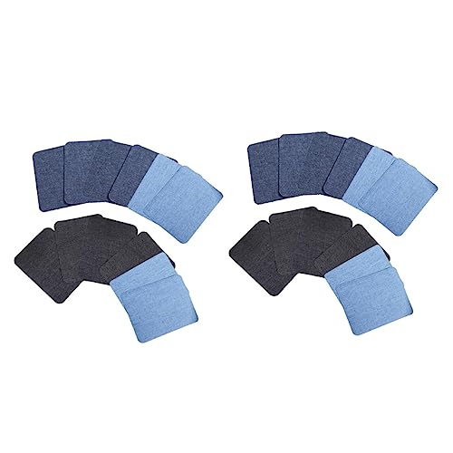 MOKKHNB 24Stücke Eisen Patches Selbstklebende Flicken für Jeans Schwarze Dunkelblaue und Hellblaue Flicken Reparatur Kit für Kleidung MOKKHNB 24Stücke Eisen Patches Selbstklebende Flicken für Jeans Schwarze Dunkelblaue und Hellblaue Flicken Reparatur Kit für Kleidung von MOKKHNB