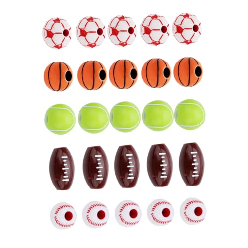 MOKKHNB 250 Stück Teiliges Perlen Große Runde DIY Schmuckperlen in Weiß Rot Braun Orange und Grün Dekorative Bastelperlen für Armbänder und Kreative Schmuckherstellung von MOKKHNB