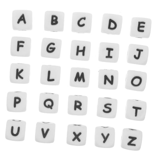MOKKHNB 26Stücke Silikonperlen Alphabetperlen DIY Armband Zubehör für Schmuckprojekte Buchstabenperlen für Armbänder Halsketten und Bastelarbeiten Pastellfarben MOKKHNB 26Stücke Silikonperlen Alphabetperlen DIY Armband Zubehör für Schmuckprojekte Buchstabenperlen für Armbänder Halsketten und Bastelarbeiten Pastellfarben von MOKKHNB