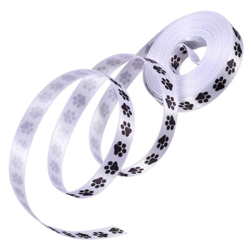 MOKKHNB 2Rollen Geschenkband mit Pfotenmuster Breit pro Langlebig für Bastelprojekte und Geschenkverpackungen MOKKHNB 2Rollen Geschenkband mit Pfotenmuster Breit pro Langlebig für Bastelprojekte und Geschenkverpackungen von MOKKHNB