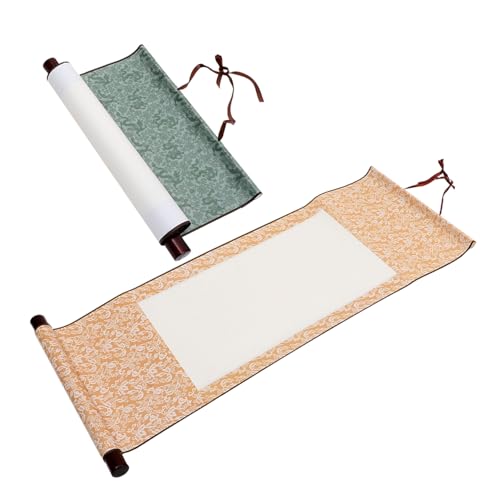 MOKKHNB 2Stücke Kalligraphiepapier Leere Schriftrollen Xuan Papier Multifunktionale Zeichen und Malrolle für Anfänger und Fortgeschrittene Tragbar und Hängend MOKKHNB 2Stücke Kalligraphiepapier Leere Schriftrollen Xuan Papier Multifunktionale Zeichen und Malrolle für Anfänger und Fortgeschrittene Tragbar und Hängend von MOKKHNB