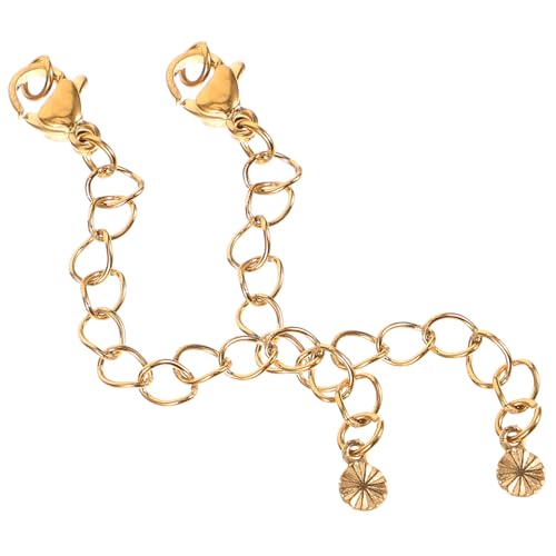 MOKKHNB 2Stücke Kettenverlängerung Armbandverlängerung für DIY Schmuck Hochglanzpolierte Halskettenverlängerung Vielseitig für Armbänder und Schmuckzubehör von MOKKHNB