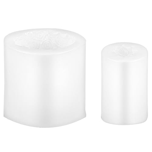 MOKKHNB 2Stücke Silikonformen für Kerzen und Seifen Blumenform DIY Aromatherapie Gießform Vielseitig für Kreative Bastelprojekte für von MOKKHNB