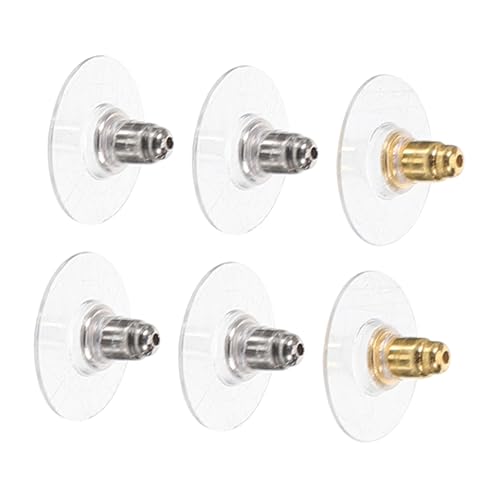 MOKKHNB 3 Paare Einfache Ohrstecker Stopper Ohrzubehör Ohrring Verschluss Ersatz für Ohrstecker DIY Schmuckzubehör Sicher und Hautfreundlich von MOKKHNB