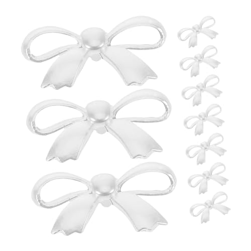 MOKKHNB 30 Stück Teiliges Abs Kunststoff Perlenschleifen Charms Flache DIY Nail Charms Haarclip Verzierung Vielseitige Telefon Dekoration Modische Bastelaccessoires von MOKKHNB