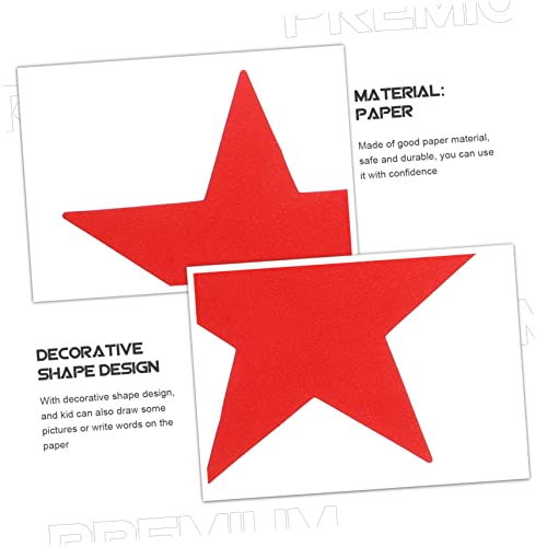 MOKKHNB 30 Stück Teiliges Papier Ausschnitte Fünfzackiger Stern Gold Silber Rot Handgeschnittene Wanddekoration für Klassenzimmer Diy Bastelprojekte Scrapbooking Tafelschmuck und von MOKKHNB