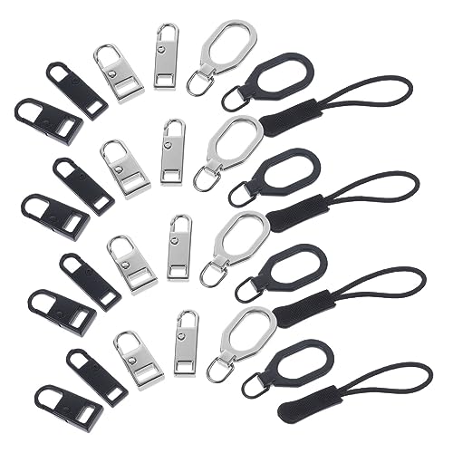 MOKKHNB 32 Stück Abnehmbare Zipper Pull Tabs Hochwertige Reißverschluss Ersatzteile für Jacken Taschen Rucksäcke und Mehr Praktische Lösungen zur Reparatur von Beschädigten von MOKKHNB