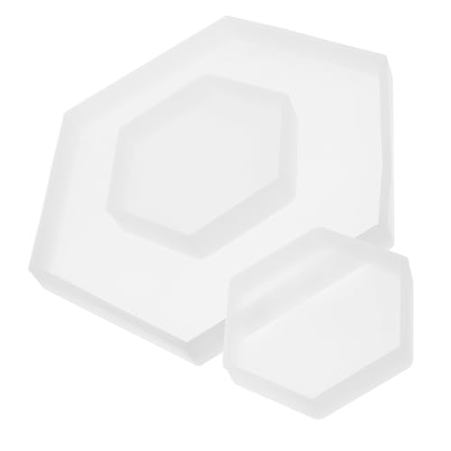MOKKHNB 3Stücke Silikon Gießform für DIY Schmuck Teiliges Silikon Hexagon Große Kleine Formen Langlebig und Wiederverwendbar für Projekte MOKKHNB 3Stücke Silikon Gießform für DIY Schmuck Teiliges Silikon Hexagon Große Kleine Formen Langlebig und Wiederverwendbar für Projekte von MOKKHNB