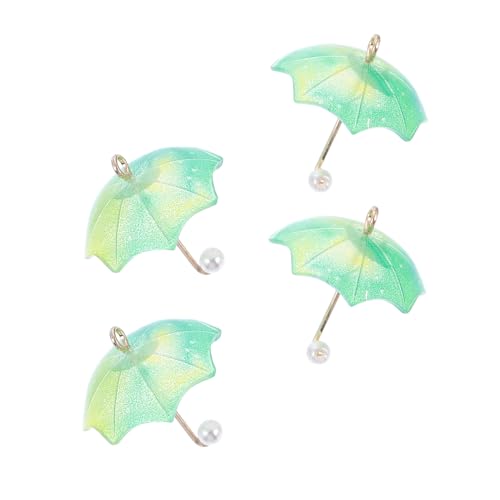 MOKKHNB 4 Stück Mini Regenschirm Ohrringe Kreative DIY Anhänger für Schmuck Ohrdekoration für Frauen Hochwertige Acrylmaterialien Einzigartiges Design für Handgemachten Schmuck von MOKKHNB