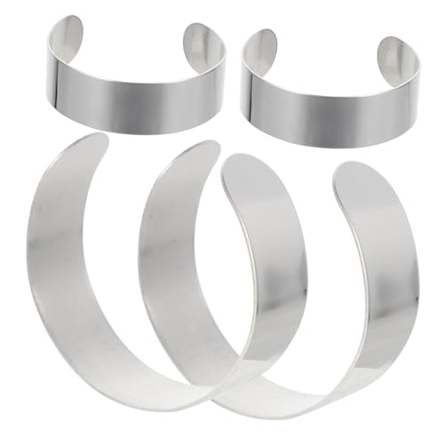MOKKHNB 4 Stück Teiliges Edelstahl Armband Innenkern für DIY Lederarmbänder Biegsam Gravierbar Langlebig Geeignet für Handgemachte Schmuckherstellung und Personalisierte Schmuckgestaltung MOKKHNB 4 Stück Teiliges Edelstahl Armband Innenkern für DIY Lederarmbänder Biegsam Gravierbar Langlebig Geeignet für Handgemachte Schmuckherstellung und Personalisierte Schmuckgestaltung von MOKKHNB