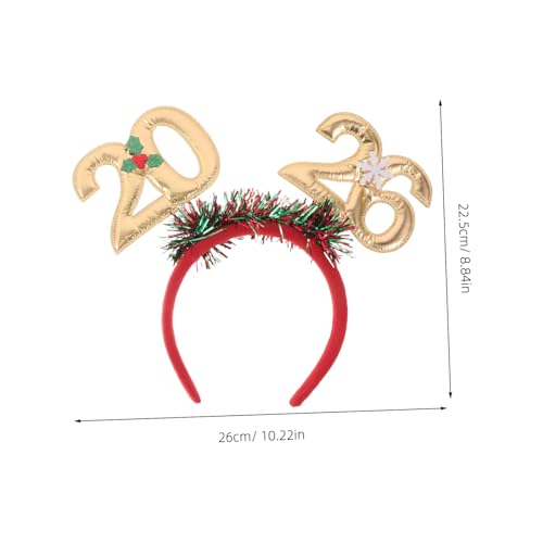 MOKKHNB 4 Stück Teiliges Year Headband mit Glitter Tinsel Snowflake Berry Design Leichtes Flexibles Stirnband für Neujahrsfeier Komfortabel Farbenfrohe Party-accessoires für Silvester und MOKKHNB 4 Stück Teiliges Year Headband mit Glitter Tinsel Snowflake Berry Design Leichtes Flexibles Stirnband für Neujahrsfeier Komfortabel Farbenfrohe Party-accessoires für Silvester und von MOKKHNB