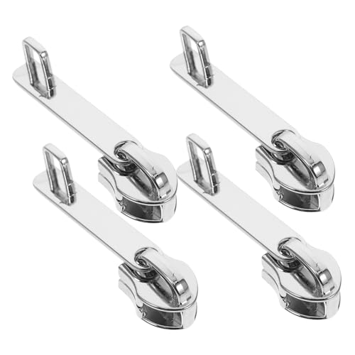 MOKKHNB 4 Stück Teiliges Zipper Pull Metall für Koffer Doppel Layer Reißverschluss Reißverschluss Reparatur und Benutzerfreundlich mit Schlossöffnung Elegantes Design für Mühelosen Betrieb von MOKKHNB