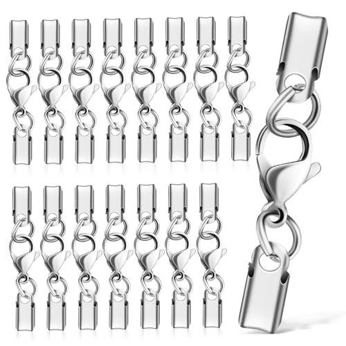 MOKKHNB 40Stücke Hummerverschlüsse Robuste Karabiner für Schmuckherstellung Armbänder DIY Bastelbedarf Langlebig und Leicht zu Bedienen MOKKHNB 40Stücke Hummerverschlüsse Robuste Karabiner für Schmuckherstellung Armbänder DIY Bastelbedarf Langlebig und Leicht zu Bedienen von MOKKHNB