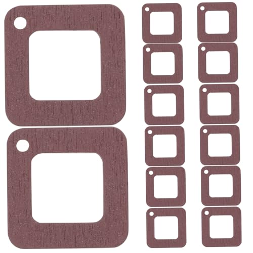MOKKHNB 40Stücke Quadratische Holz Ohrring Anhänger Natürliche Ohrringfunde für DIY Schmuck Minimalistisches Design Langlebiges Naturholz für Herstellung von Boho Ohrringen von MOKKHNB