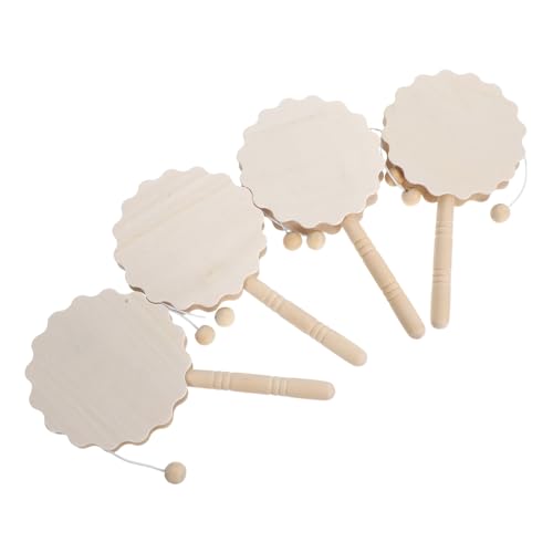 MOKKHNB 4Stücke DIY Graffiti Rassel Trommel Unbemalte Holz Trommeln für Kreative Malerei Spielzeuge DIY und Musikalität MOKKHNB 4Stücke DIY Graffiti Rassel Trommel Unbemalte Holz Trommeln für Kreative Malerei Spielzeuge DIY und Musikalität von MOKKHNB