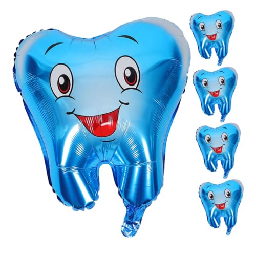 MOKKHNB 5 Stück Luftballons zur Babytaufe Ballondekoration Zahnballons Aufblasbare Geburtstagsdekoration Klinikdekorationsballons Lustiges Zahndekor zähne Aluminiumfolie Himmelblau MOKKHNB 5 Stück Luftballons zur Babytaufe Ballondekoration Zahnballons Aufblasbare Geburtstagsdekoration Klinikdekorationsballons Lustiges Zahndekor zähne Aluminiumfolie Himmelblau von MOKKHNB