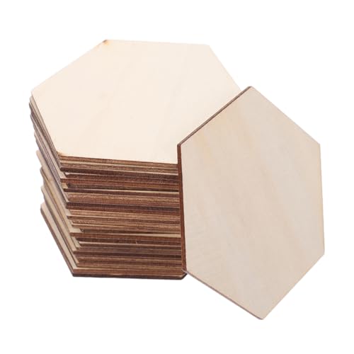 MOKKHNB 50 Stück Unbehandelte Holzstücke Sechseckform für Diy Projekte Handgemalte Dekoration Holzslices für Heimdekoration und Bastelarbeiten MOKKHNB 50 Stück Unbehandelte Holzstücke Sechseckform für Diy Projekte Handgemalte Dekoration Holzslices für Heimdekoration und Bastelarbeiten von MOKKHNB