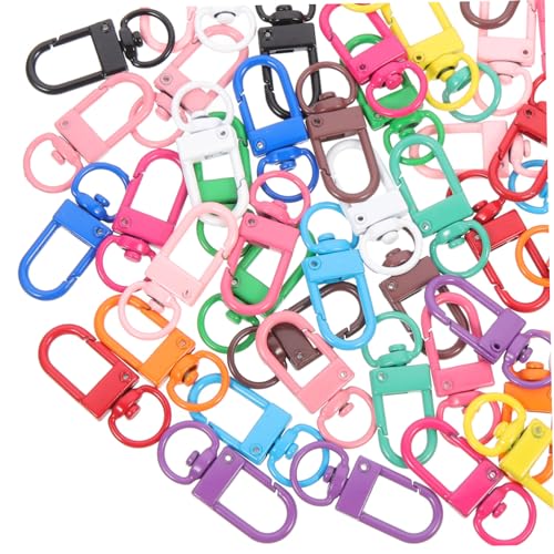 MOKKHNB 50Stücke Drehbare Schwenkhummerschlüsselringe Zinklegierung Bunte Karabinerhaken für DIY Schlüsselanhänger Taschen und Hundekragen für Kreative Projekte MOKKHNB 50Stücke Drehbare Schwenkhummerschlüsselringe Zinklegierung Bunte Karabinerhaken für DIY Schlüsselanhänger Taschen und Hundekragen für Kreative Projekte von MOKKHNB