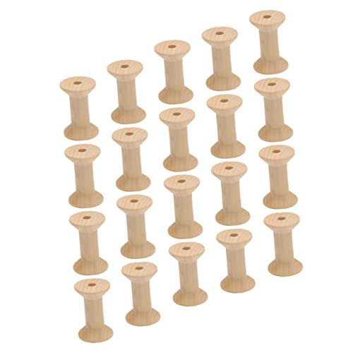 MOKKHNB 50Stücke Leere Holzspulen für Handwerk Unvollendete Nähspulen DIY Bobbins zum Dekorieren für Projekte Natürliche Farbe Langlebig MOKKHNB 50Stücke Leere Holzspulen für Handwerk Unvollendete Nähspulen DIY Bobbins zum Dekorieren für Projekte Natürliche Farbe Langlebig von MOKKHNB