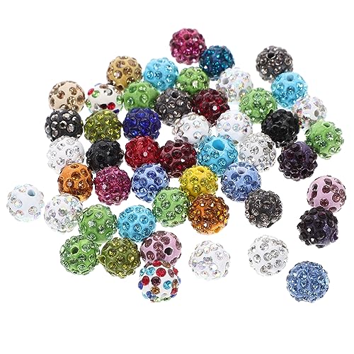 MOKKHNB 50Stücke Perlen zum Basteln Strass Abstandshalter DIY Schmuckherstellung für Armbänder Halsketten Schlüsselanhänger Vielseitiges Bastelzubehör Gemischte Farben MOKKHNB 50Stücke Perlen zum Basteln Strass Abstandshalter DIY Schmuckherstellung für Armbänder Halsketten Schlüsselanhänger Vielseitiges Bastelzubehör Gemischte Farben von MOKKHNB