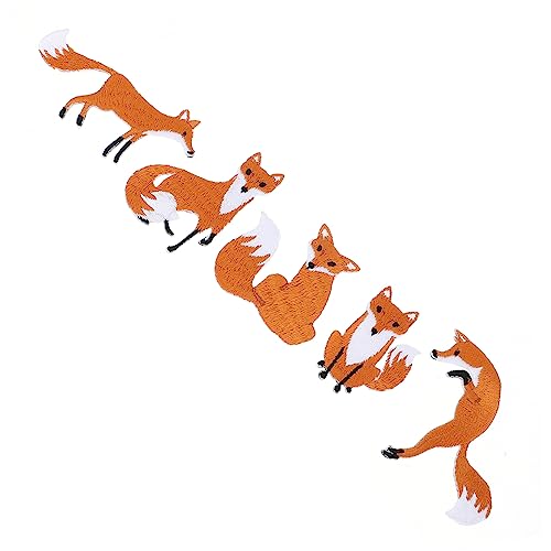 MOKKHNB 5Stücke Kreative Fuchsform Patches Hochwertige Applikationen für Kleidung Hüte und Taschen für DIY Dekorationen und Reparaturen MOKKHNB 5Stücke Kreative Fuchsform Patches Hochwertige Applikationen für Kleidung Hüte und Taschen für DIY Dekorationen und Reparaturen von MOKKHNB