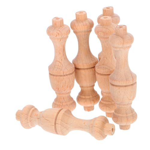 MOKKHNB 6 Stück Teiliges Dekorative Holzspindeln im Gourd Design Unlackierte Holzbaluster für Diy Möbel Treppenverkleidungen und Handwerksprojekte Echte Holzmaterialien für Eleganten MOKKHNB 6 Stück Teiliges Dekorative Holzspindeln im Gourd Design Unlackierte Holzbaluster für Diy Möbel Treppenverkleidungen und Handwerksprojekte Echte Holzmaterialien für Eleganten von MOKKHNB