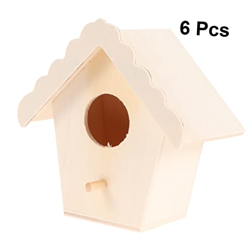 MOKKHNB 6 Stück Teiliges Diy Holz Vogelhaus Unvollendete Bastelornamente für Basteln für Zuhause und Projekte MOKKHNB 6 Stück Teiliges Diy Holz Vogelhaus Unvollendete Bastelornamente für Basteln für Zuhause und Projekte von MOKKHNB