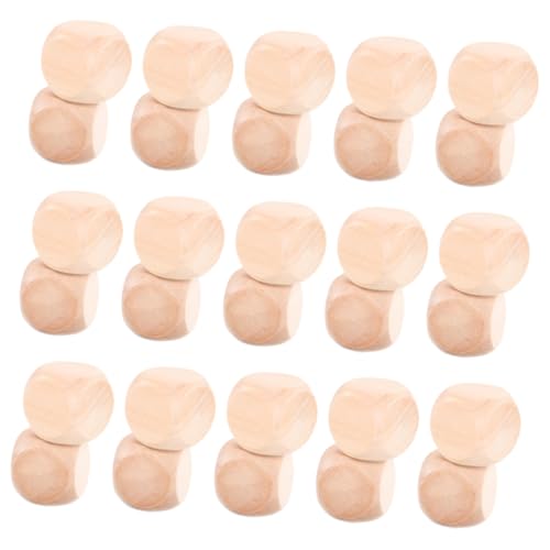 MOKKHNB 60Stücke Holzwürfel Blanko Unlackierte Sechsseitige Bastelwürfel für DIY Projekte Brettspiele und Partys Abgerundete Ecken Vielseitig Einsetzbar MOKKHNB 60Stücke Holzwürfel Blanko Unlackierte Sechsseitige Bastelwürfel für DIY Projekte Brettspiele und Partys Abgerundete Ecken Vielseitig Einsetzbar von MOKKHNB
