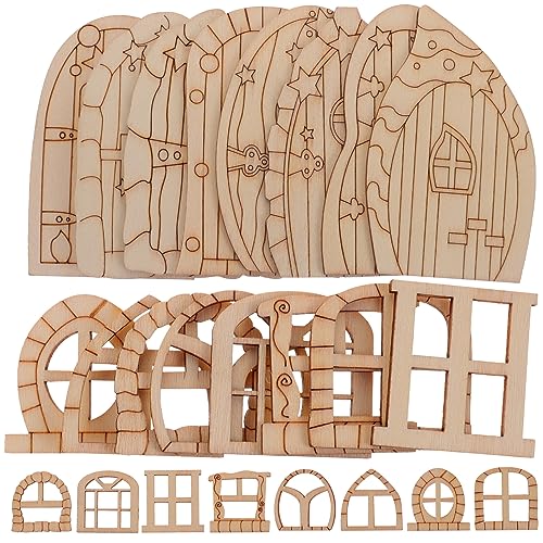 MOKKHNB 64Stücke Miniatur Feentüren Holz Unbemalte DIY Bastelarbeiten für Feengärten Kreative Gartendekoration Leere Miniaturtüren zum Gestalten und Fotografieren MOKKHNB 64Stücke Miniatur Feentüren Holz Unbemalte DIY Bastelarbeiten für Feengärten Kreative Gartendekoration Leere Miniaturtüren zum Gestalten und Fotografieren von MOKKHNB