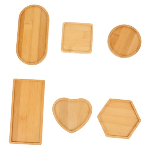 MOKKHNB 6Stücke DIY Mosaik Holztablett Teiliges für Mosaikprojekte Umweltfreundliches Vielseitig Einsetzbar als Untersetzer oder Deko von MOKKHNB