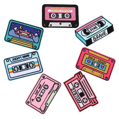 MOKKHNB 7Stücke Teiliges Bunte Cartoon Bügel Patches für Kleidung zur Reparatur und Dekoration von Jeans Taschen und Vielseitige Applikationen für Designs MOKKHNB 7Stücke Teiliges Bunte Cartoon Bügel Patches für Kleidung zur Reparatur und Dekoration von Jeans Taschen und Vielseitige Applikationen für Designs von MOKKHNB