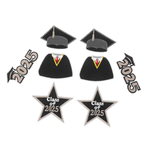 MOKKHNB 8 Stück Teiliges Dekorative Abschluss Patches Gestickte Bügelapplikationen Form von Sternen für Diy Kleidung und Rucksäcke die Abschlussklasse MOKKHNB 8 Stück Teiliges Dekorative Abschluss Patches Gestickte Bügelapplikationen Form von Sternen für Diy Kleidung und Rucksäcke die Abschlussklasse von MOKKHNB